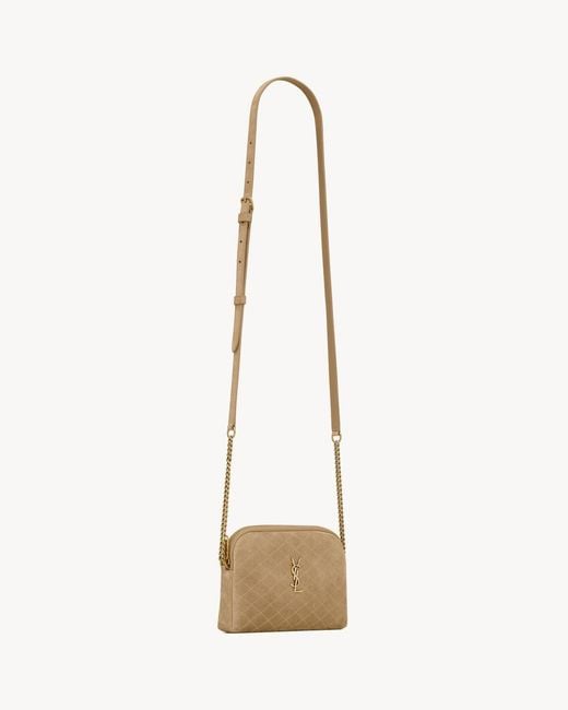 Saint Laurent White Gaby Zipped Pouch
