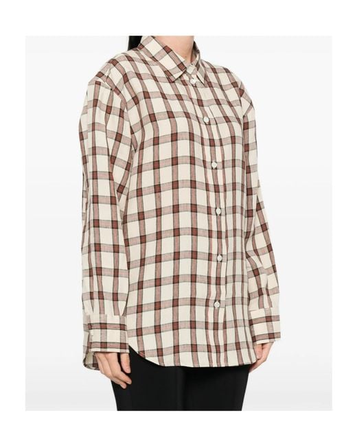 Rohe Natural Oversized Check Shirt