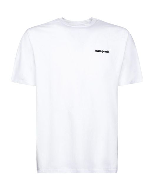Patagonia White P-6 Logo Responsibili-Tee T-Shirt for men