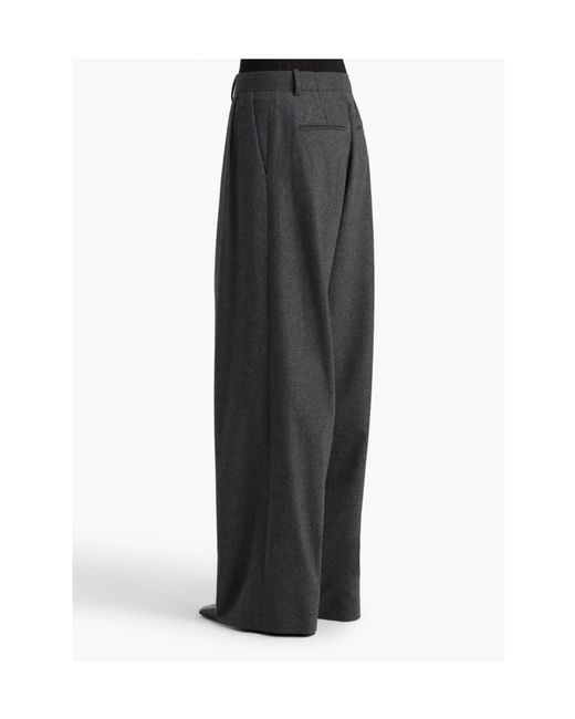 Khaite Gray Belt Loop Casual Pants