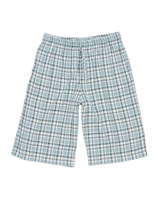Acne Blue Elastic Waist Shorts