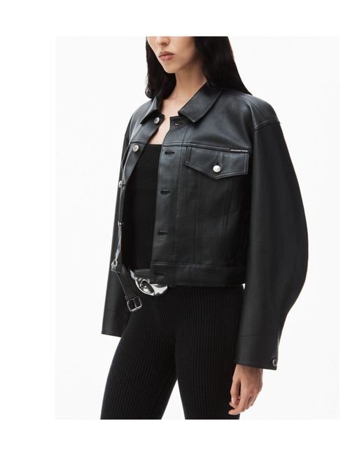 Alexander Wang Black Locomotive Leather Jacket