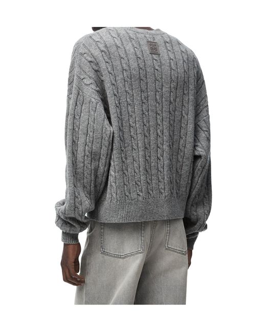 Loewe Gray Sweater for men