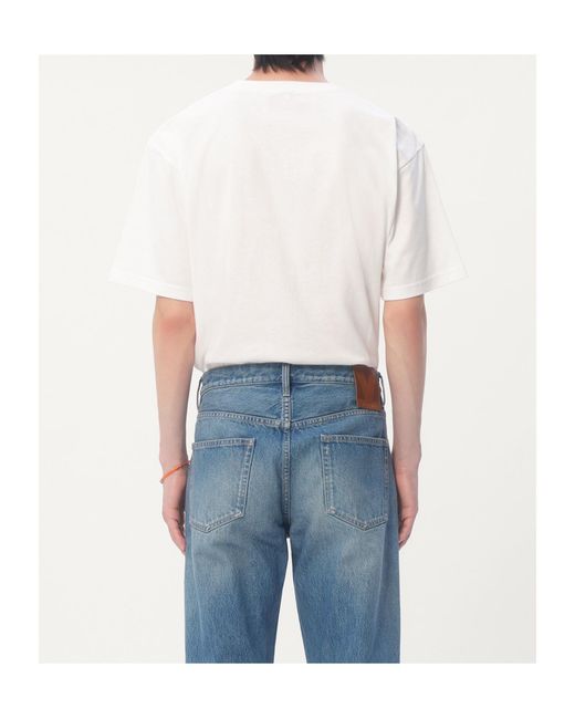 Valentino White Chez Printed Crewneck T-Shirt for men