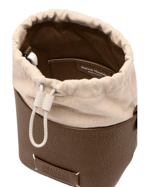 Maison Margiela Brown 5Ac Chain Bucket Bag