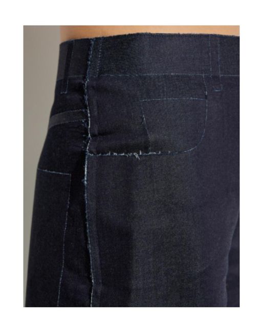 Marni Blue Cotton Trousers