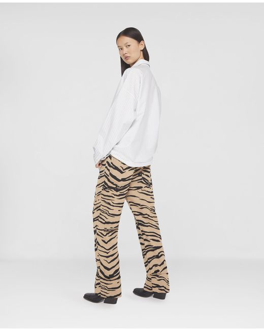Stella McCartney White S-Wave Striped Jacquard Shirt