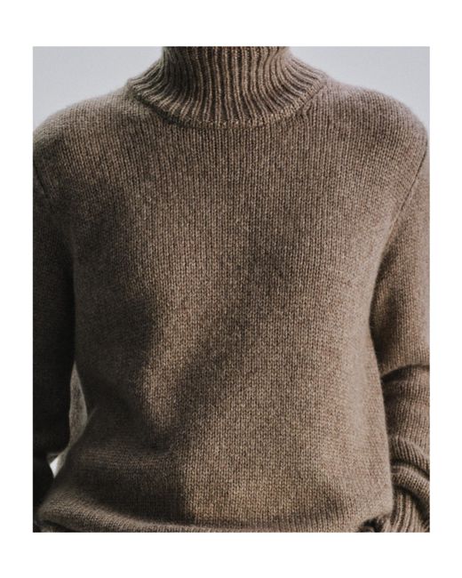 The Row Brown Turtleneck Sweater