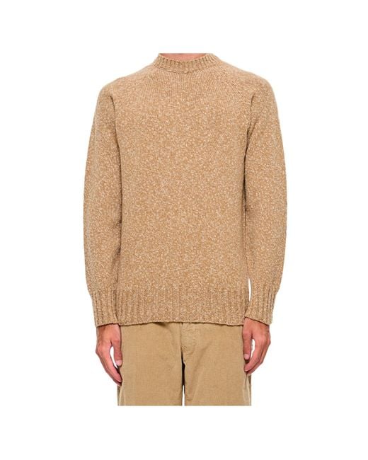 Drumohr Natural Wool Sweater for men