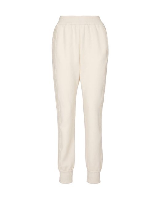 Gabriela Hearst White Logo Track Pants