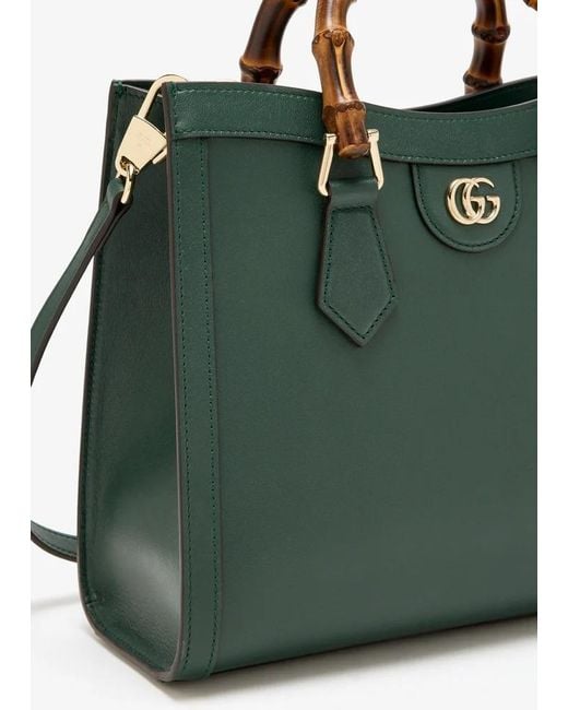 Gucci Green Diana Medium Top Handle Bag