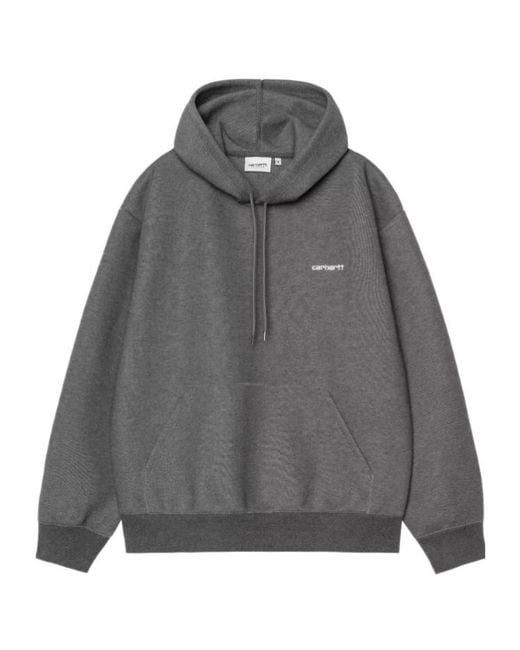 Carhartt Gray Hooded Alda Sweatshirt for men
