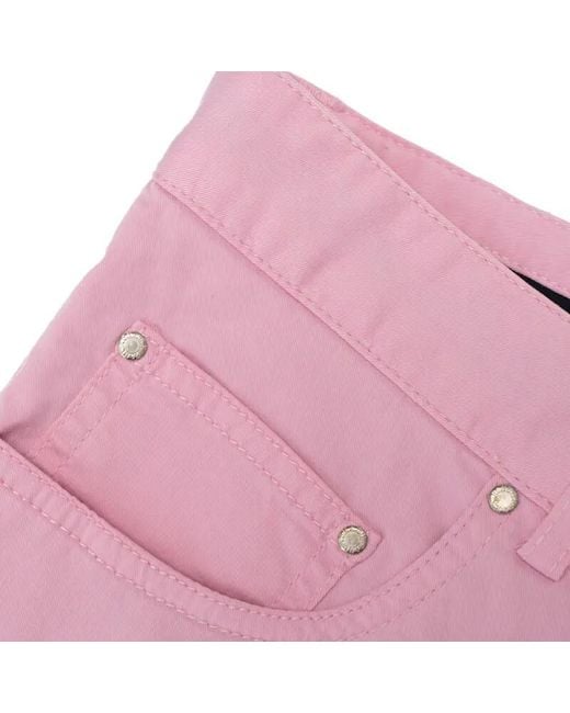 Paul & Shark Pink Five-Pocket Slim Casual Pants for men