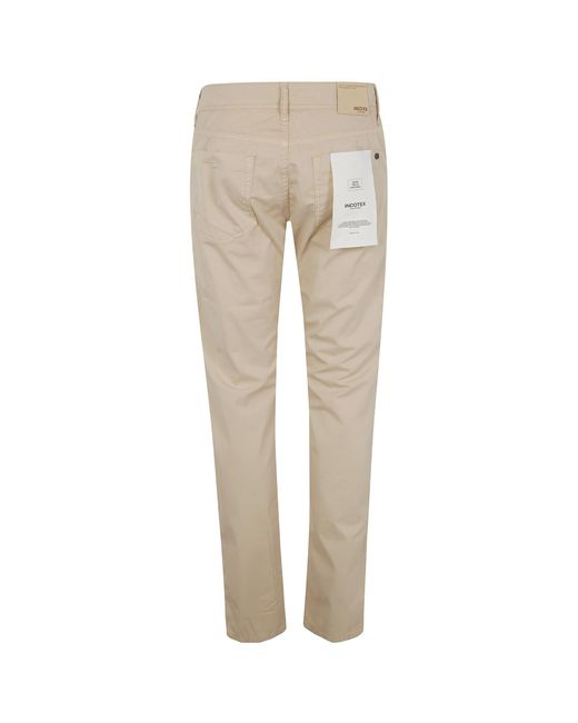 Incotex Natural Belt Loop Jeans for men