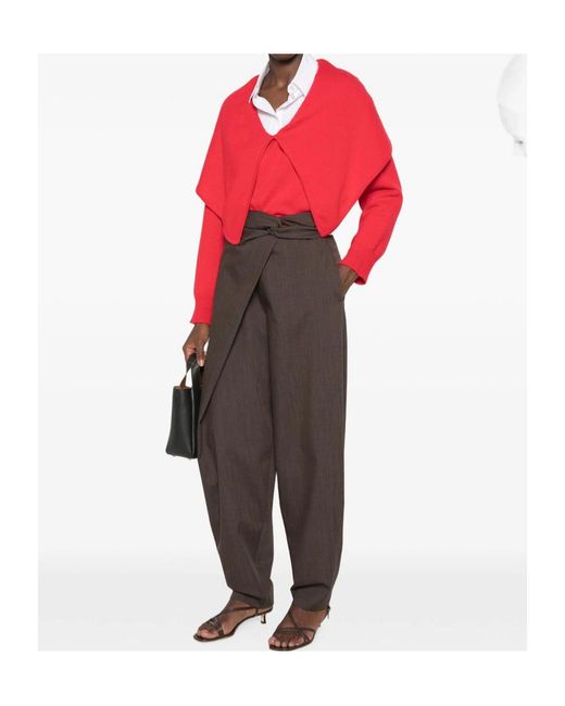 Rohe Brown Wide-Leg Casual Pants