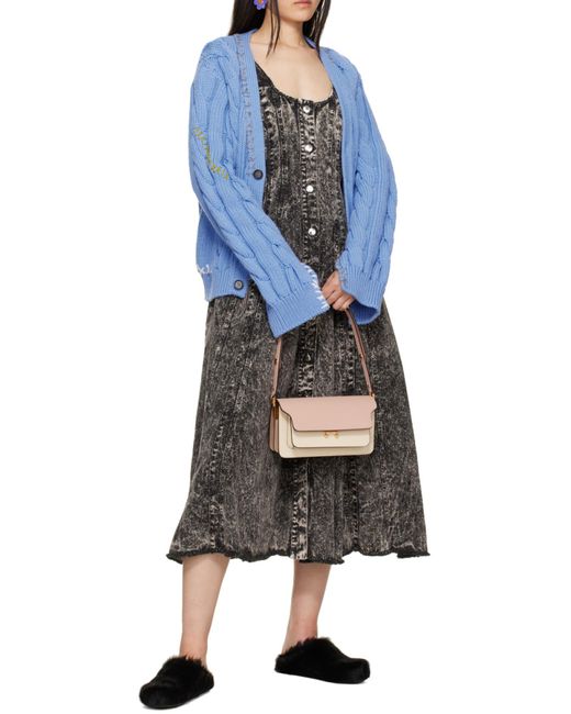 Marni Multicolor Trunk Foldover Shoulder Bag