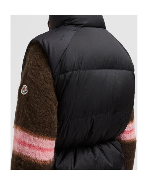 Moncler Black Verone Reversible Short Puffer Jacket