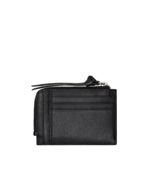 Vivienne Westwood Black Zipper Card Holder for men