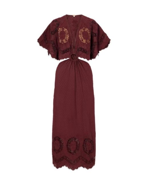 Johanna Ortiz Floralembroidered Dress
