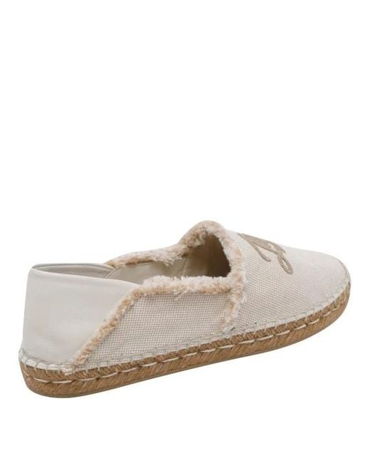 Jimmy Choo White Avi Flat Espadrilles