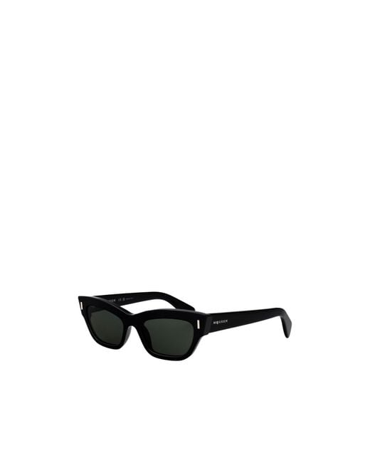 McQueen White Eyewear Cat-Eye Frame Sunglasses