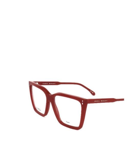 Isabel Marant White Full-Rimmed Glasses (With Non-Prescription Lenses)