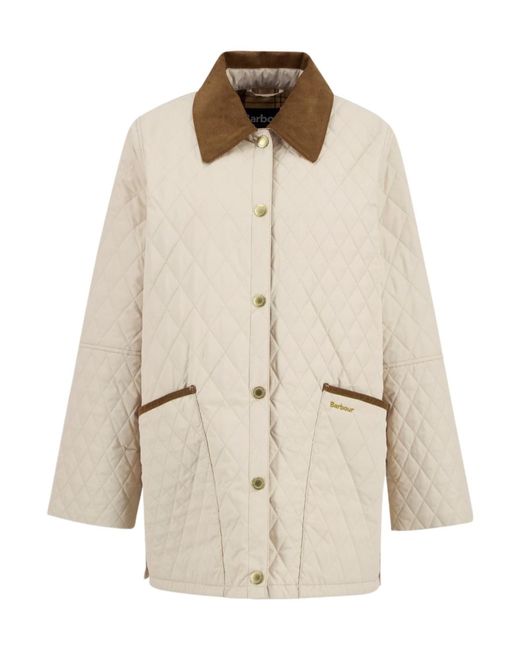 Barbour Natural Logo Quilted Jacket