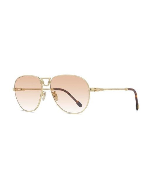 Fred White Cat's Eye Sunglasses