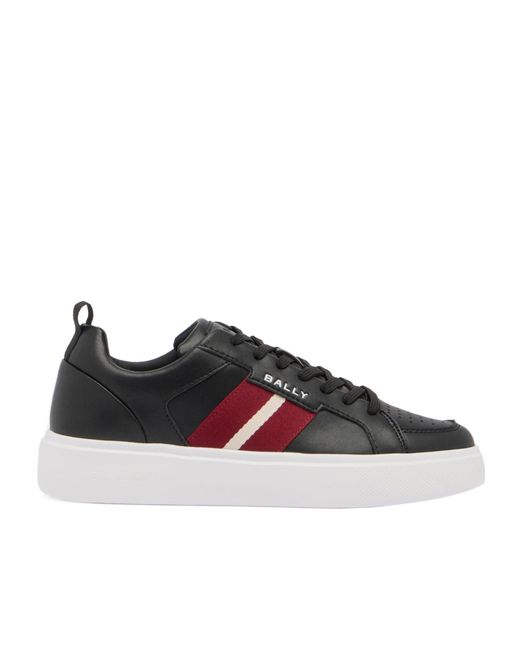 Bally Black Lace-Up Low-Top Casual Shoes
