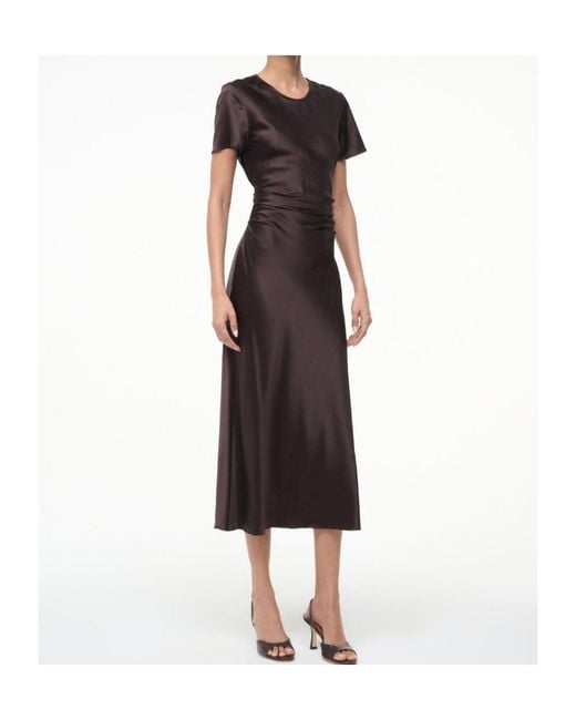 Staud Purple Marcel Draped Dress