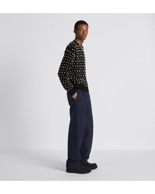 Dior Blue Pleated Pants for men