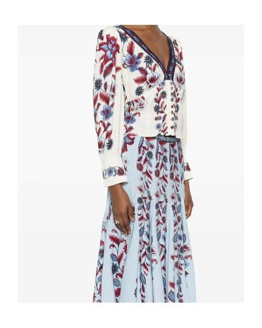 Farm Rio Multicolor Floral Print Shirt