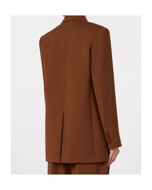 Max Mara Brown Studio Mstbalco Single-Breasted Jacket