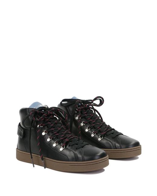 Dolce & Gabbana Black Strap-Up Casual Sneakers for men