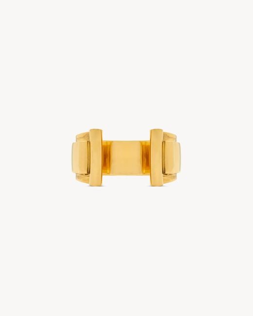 Saint Laurent Metallic Open-Style Bracelet