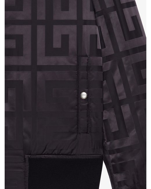 Givenchy Blue 4G Plaque Reversible Bomber Jacket for men
