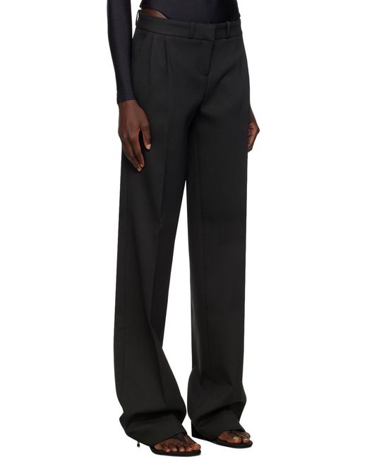 Coperni Black Straight-Leg Tailored Trousers