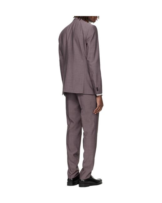 Boss Purple Long-Sleeved Blazer And Two-Piece Suit for men
