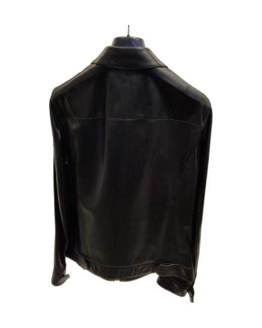 Ferragamo Black Long-Sleeved Casual Jacket for men
