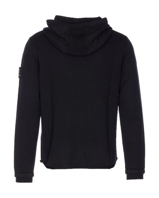 Premiata Blue Drawstring Hooded Jumper for men