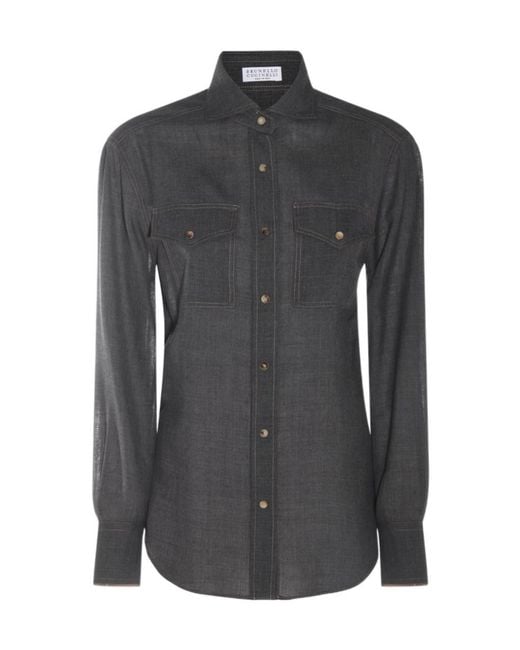 Brunello Cucinelli Black Shirts