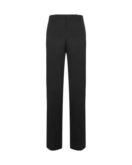 Prada Black Straight-Leg Tailored Trousers for men