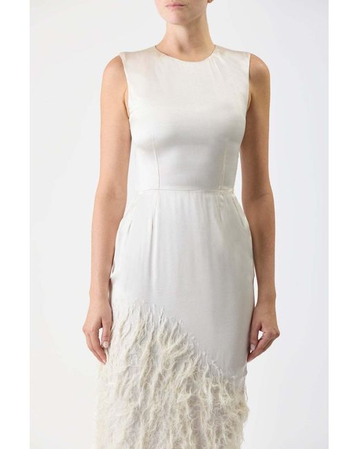 Gabriela Hearst White Maslow Organza Midi Dress