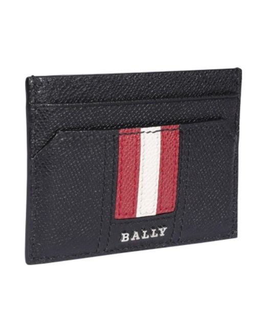 Bally Black Thar Striped Cardholder for men