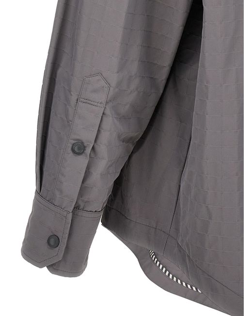 Thom Browne Gray Button-Fastening Shirt for men