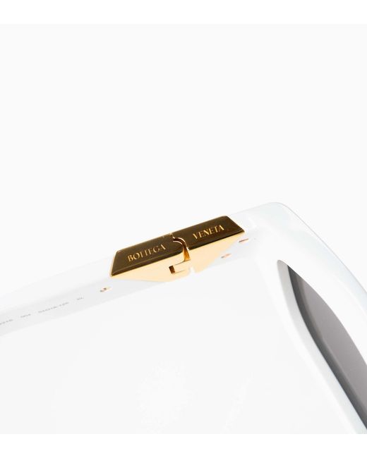 Bottega Veneta White Full Frame Sunglasses