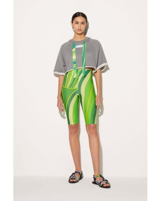 Emilio Pucci Multicolor Pucci Melange-Effect Drawstring Top