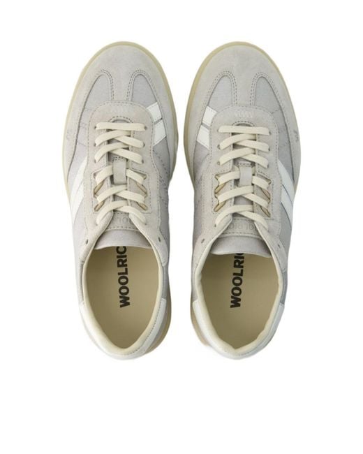 Woolrich Gray Lace-Up Sneakers