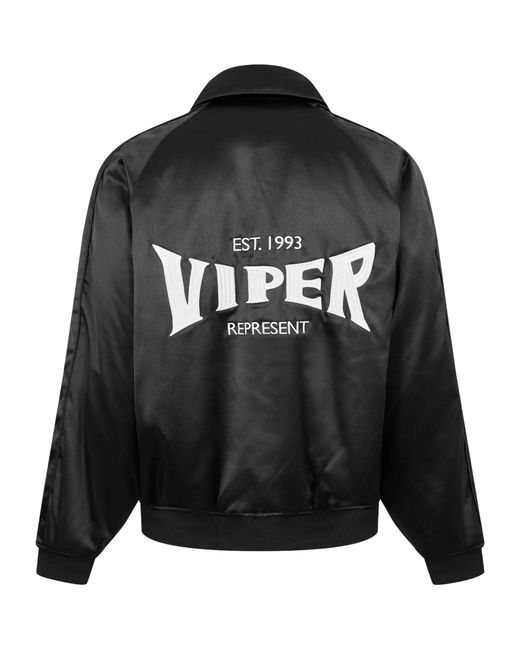 Represent Black Varsity Jacket for men
