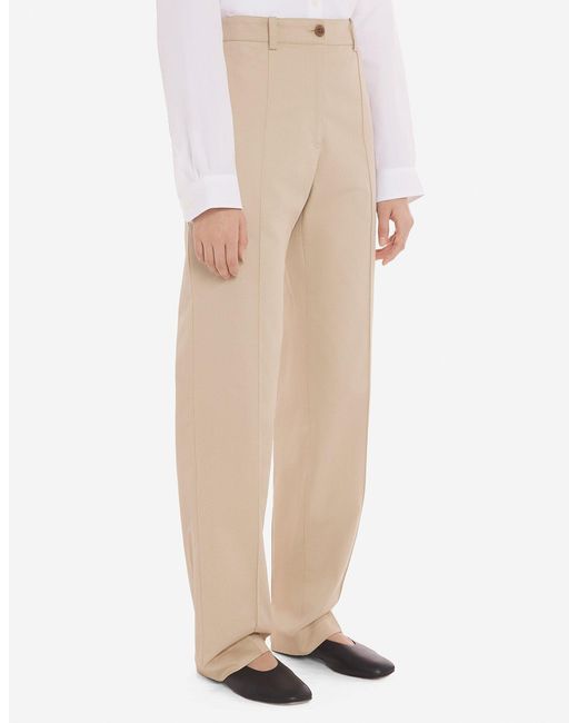 Maison Kitsuné Natural Maison Kitsuné Straight-Leg Tailored Trousers